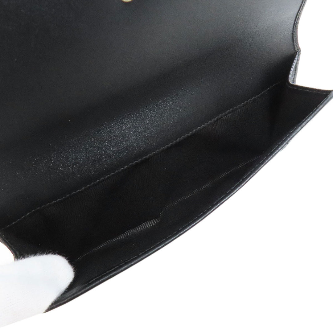 BVLGARI Long Wallet Purse PVC gray logo