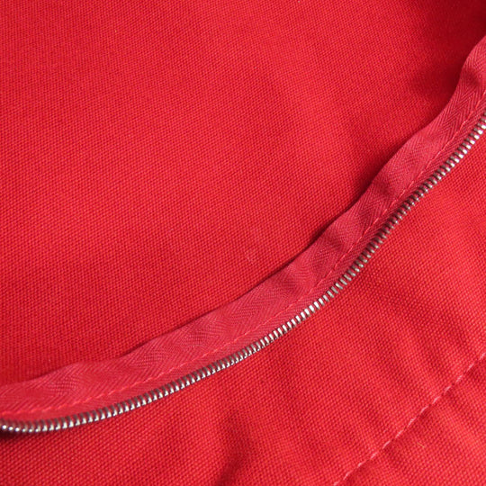 HERMES Handbag canvas Red Deauville