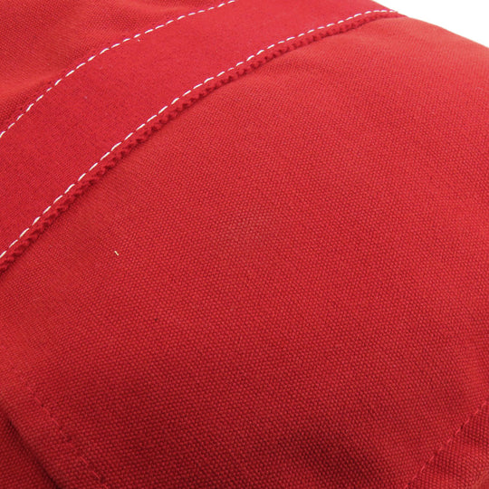 HERMES Handbag canvas Red Deauville