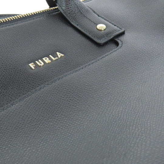 Furla Handbag leather black 2WAY