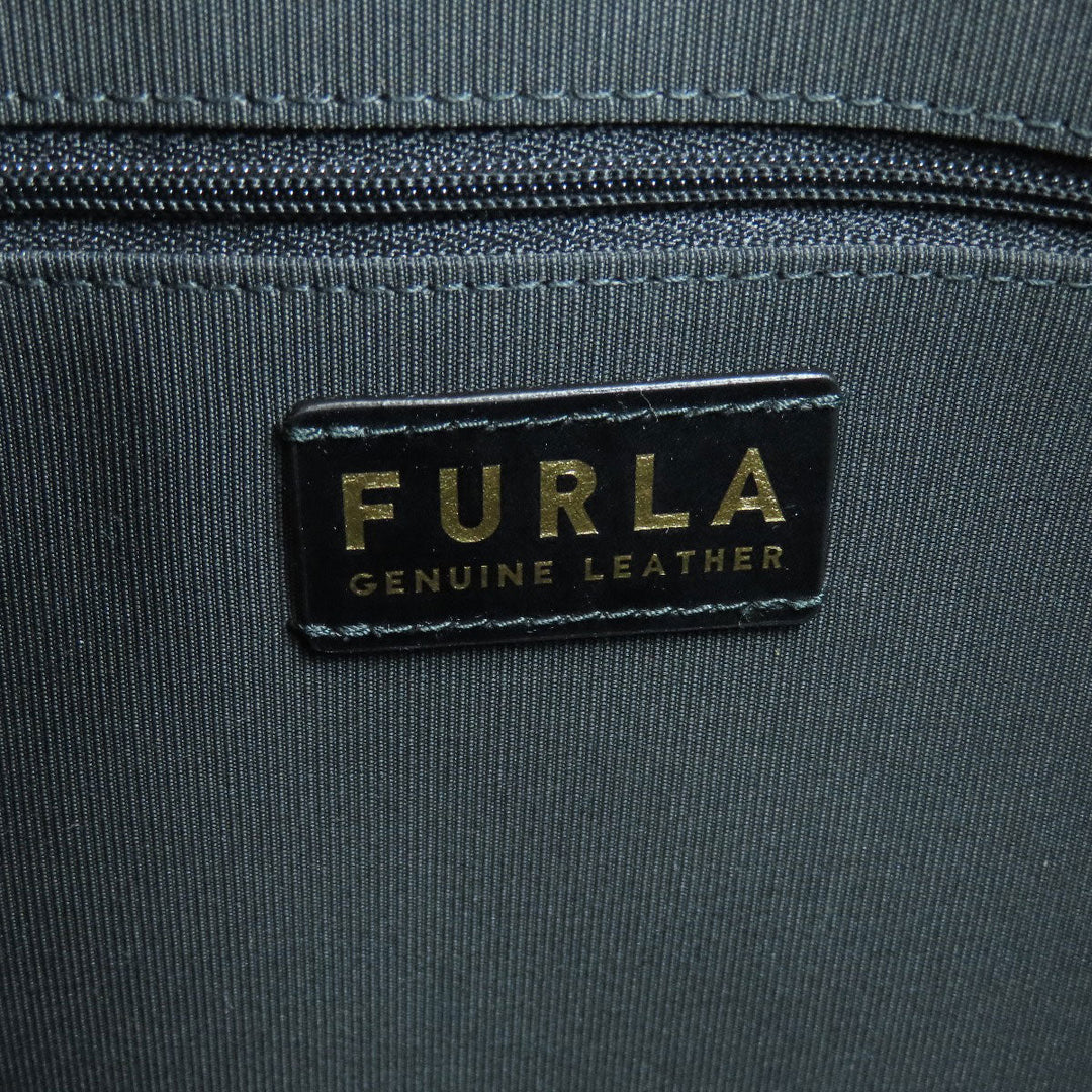 Furla Handbag leather black 2WAY