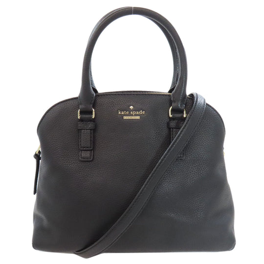 Kate Spade Handbag leather black 2WAY Women Used Authentic