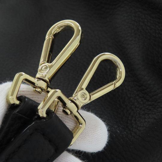 Kate Spade Handbag leather black 2WAY Women Used Authentic