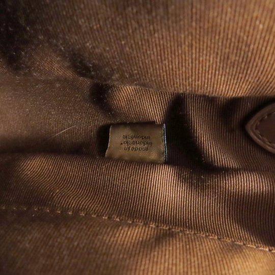 COACH Shoulder Bag 91013 PVC Brown Long Shoulder Signature Women Used Authentic