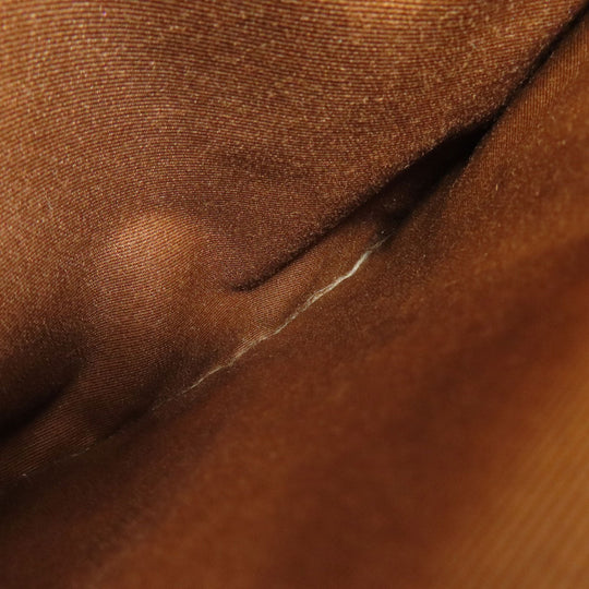 COACH Shoulder Bag 91013 PVC Brown Long Shoulder Signature Women Used Authentic