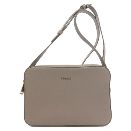 Furla Shoulder Bag leather gray logo