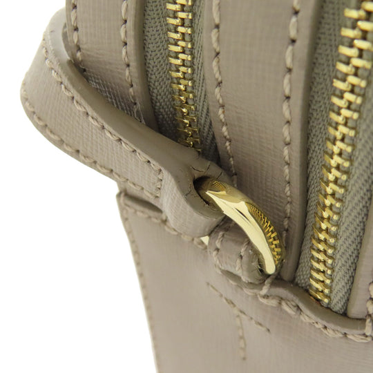 Furla Shoulder Bag leather gray logo