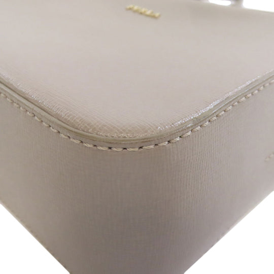 Furla Shoulder Bag leather gray logo