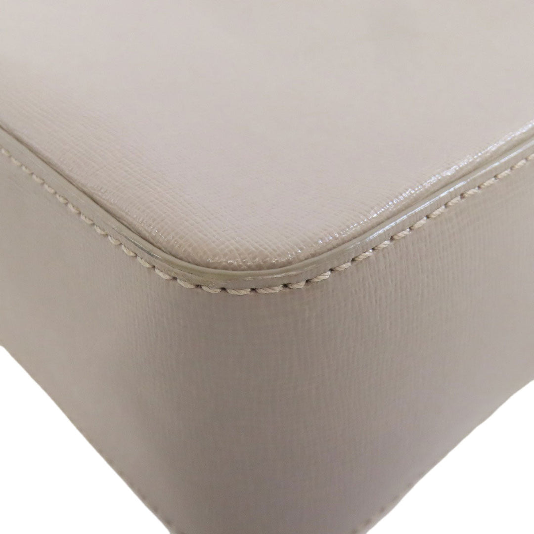Furla Shoulder Bag leather gray logo