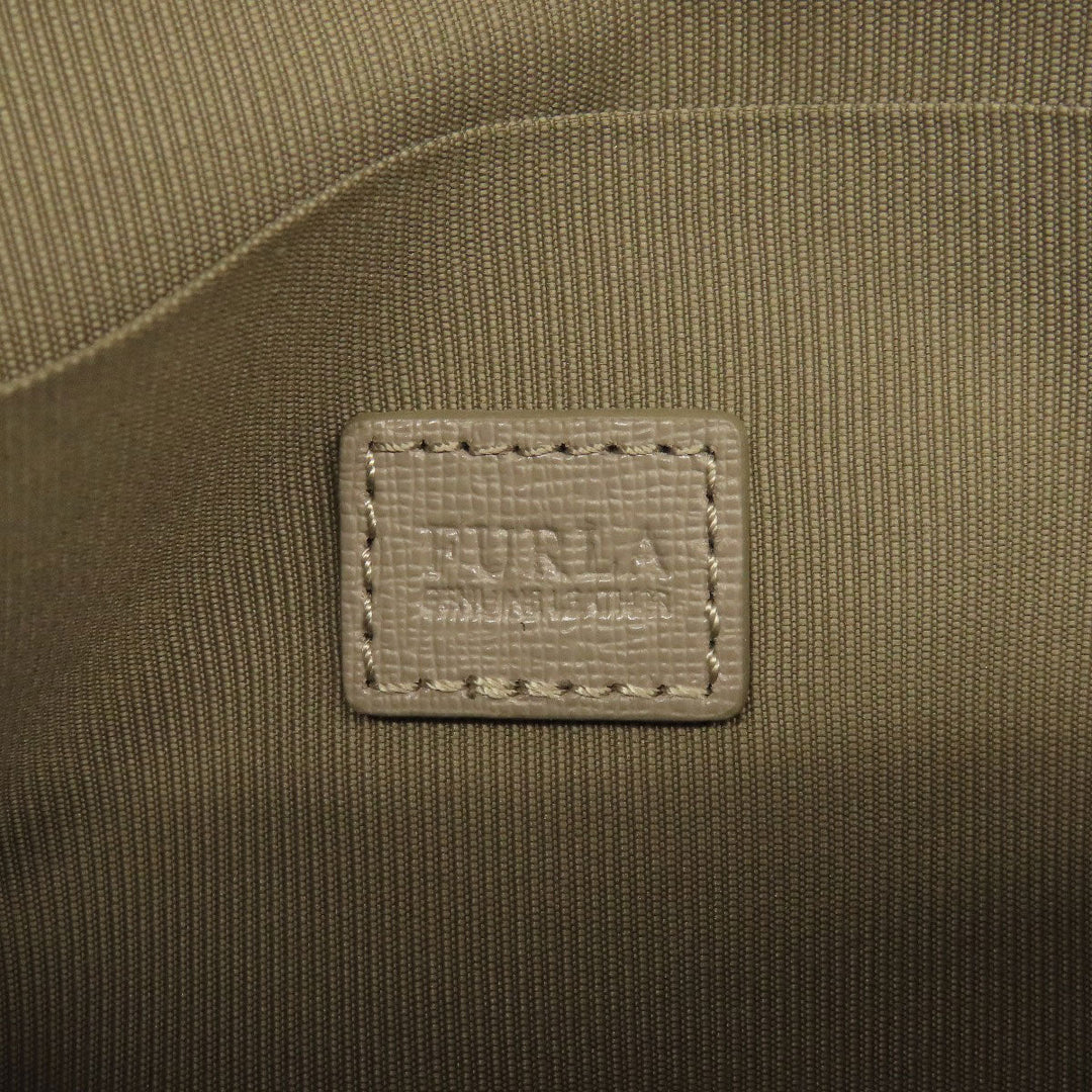 Furla Shoulder Bag leather gray logo