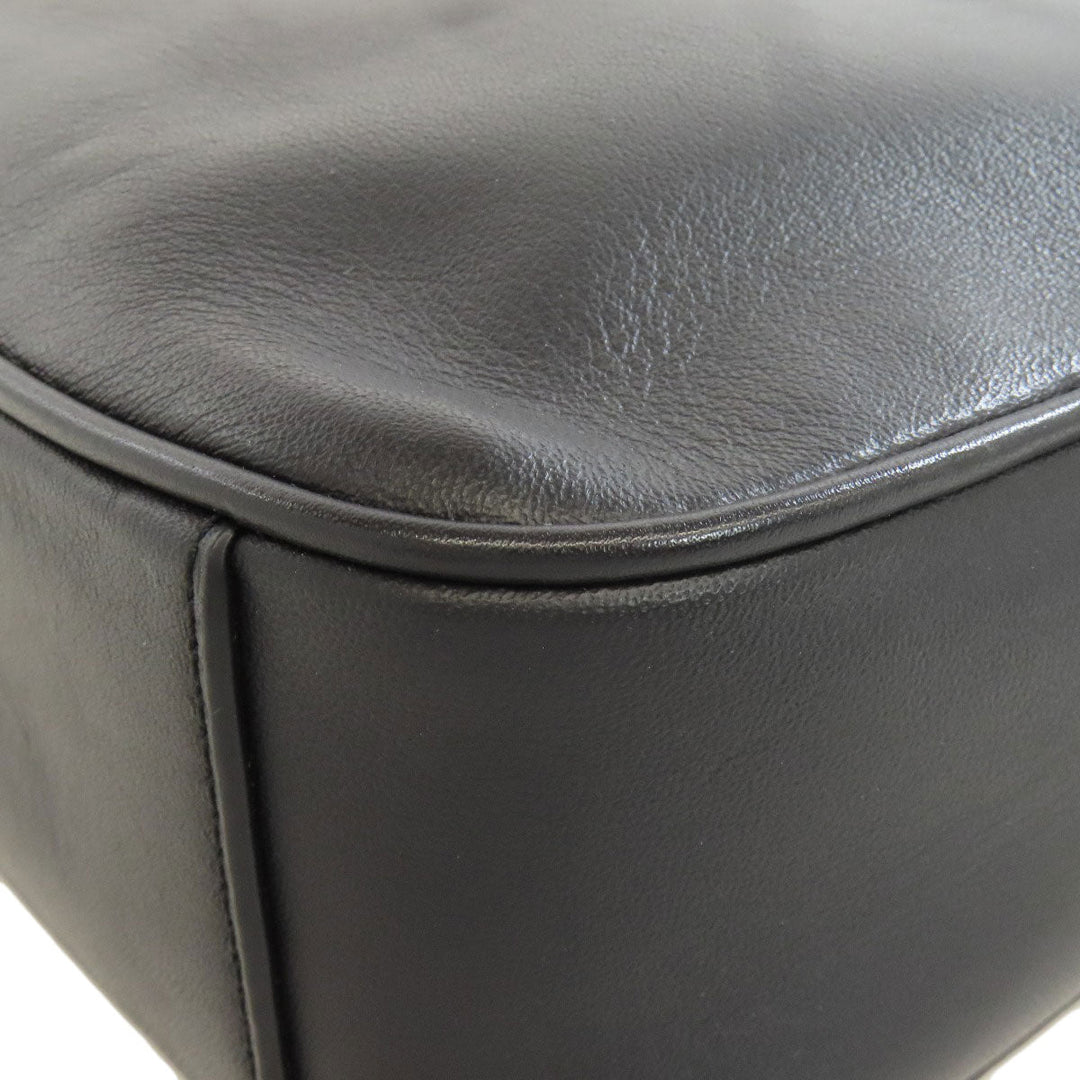 COACH Shoulder Bag F39946 leather black Long shoulder Women Used Authentic