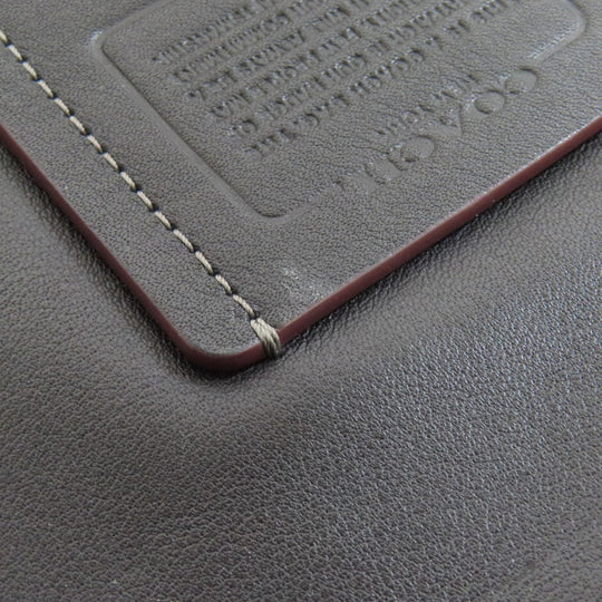 COACH Shoulder Bag 76189 leather black Long shoulder Women Used Authentic