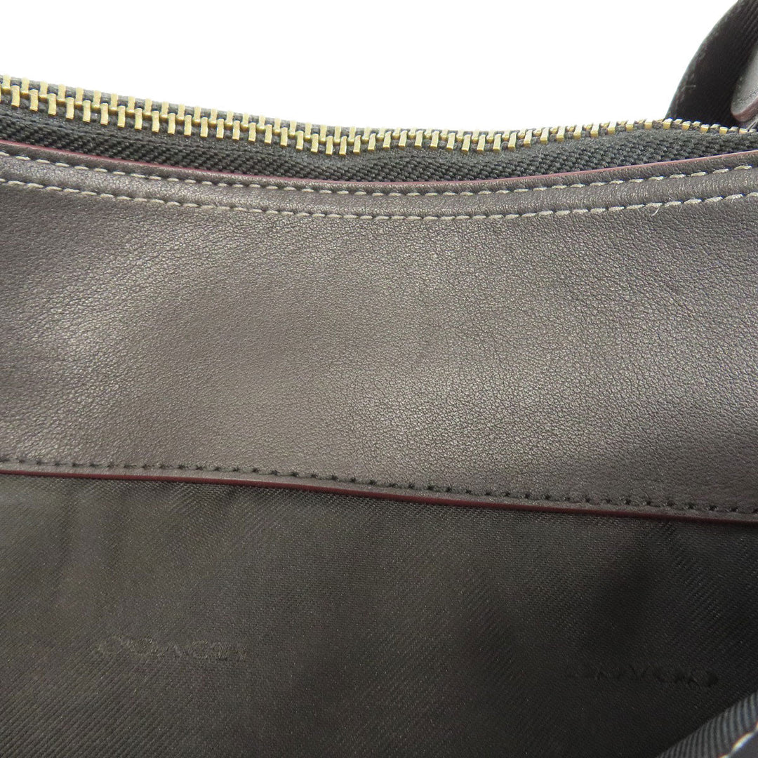 COACH Shoulder Bag 76189 leather black Long shoulder Women Used Authentic