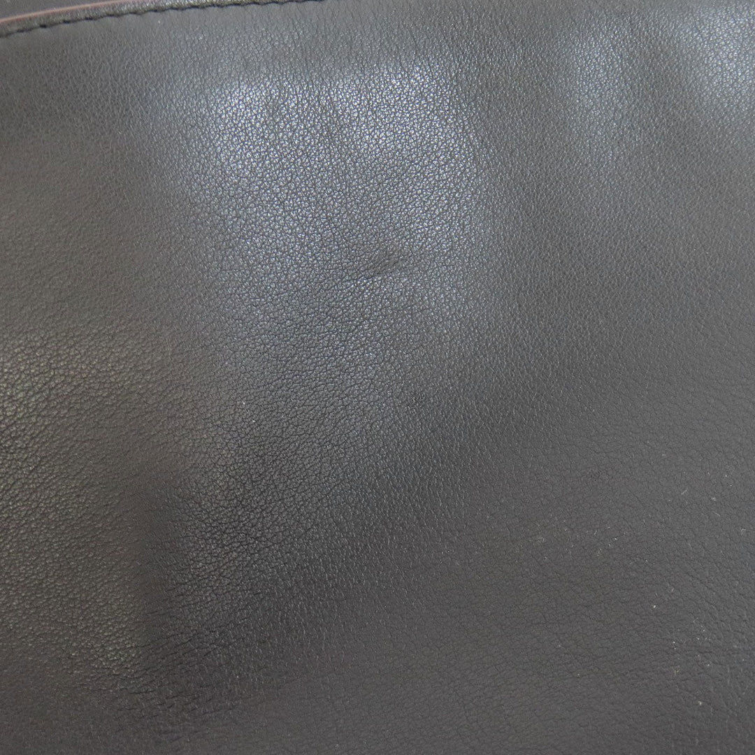 COACH Shoulder Bag 76189 leather black Long shoulder Women Used Authentic