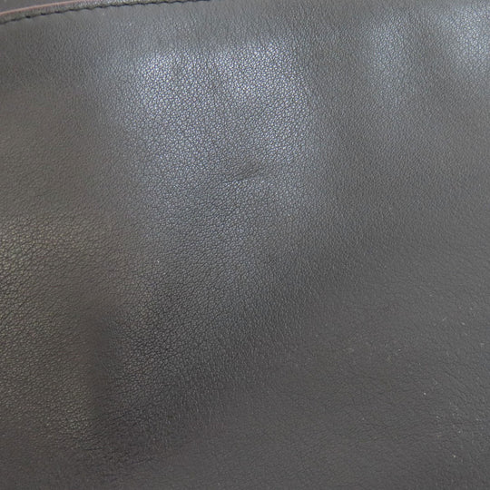 COACH Shoulder Bag 76189 leather black Long shoulder Women Used Authentic