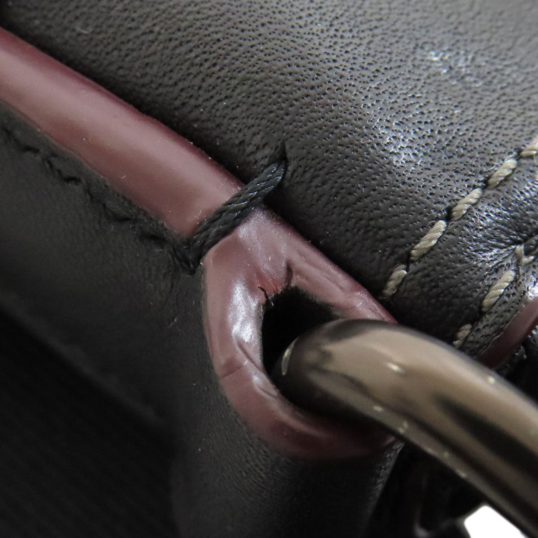 COACH Shoulder Bag 76189 leather black Long shoulder Women Used Authentic