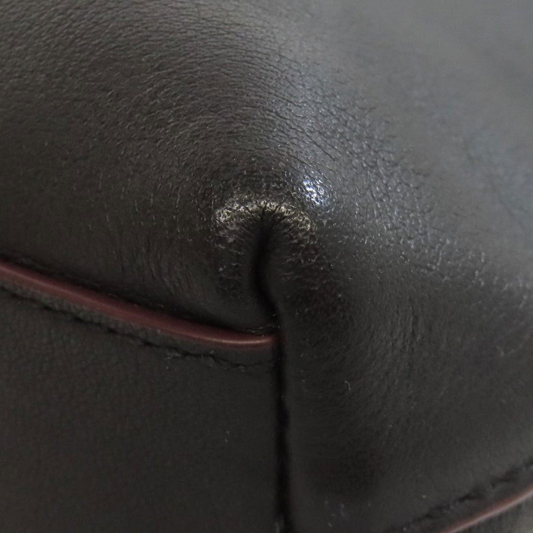 COACH Shoulder Bag 76189 leather black Long shoulder Women Used Authentic