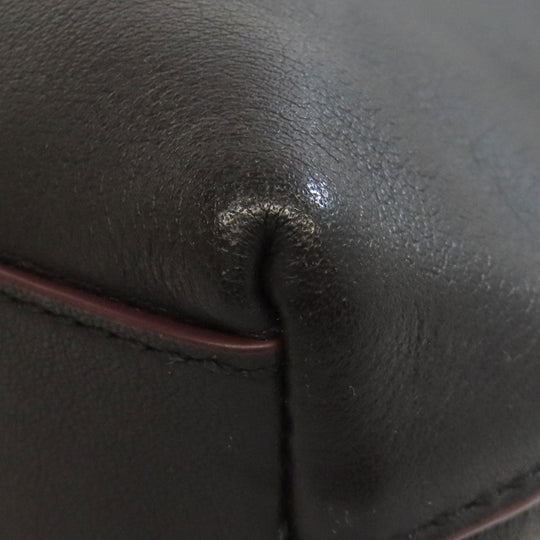 COACH Shoulder Bag 76189 leather black Long shoulder Women Used Authentic