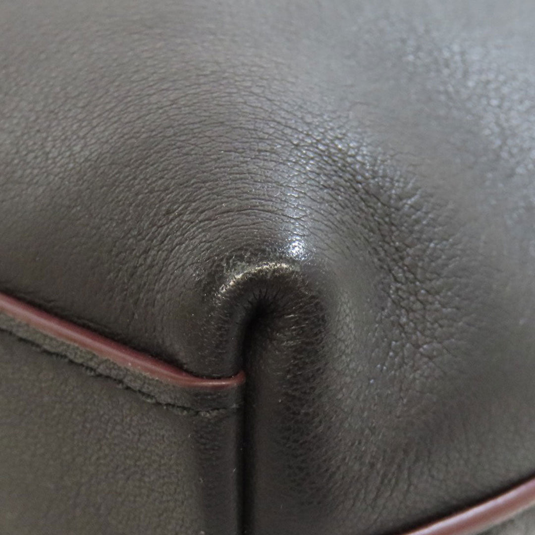 COACH Shoulder Bag 76189 leather black Long shoulder Women Used Authentic