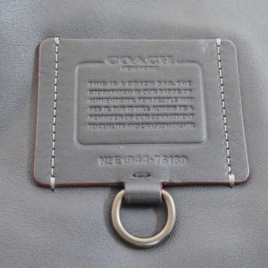 COACH Shoulder Bag 76189 leather black Long shoulder Women Used Authentic