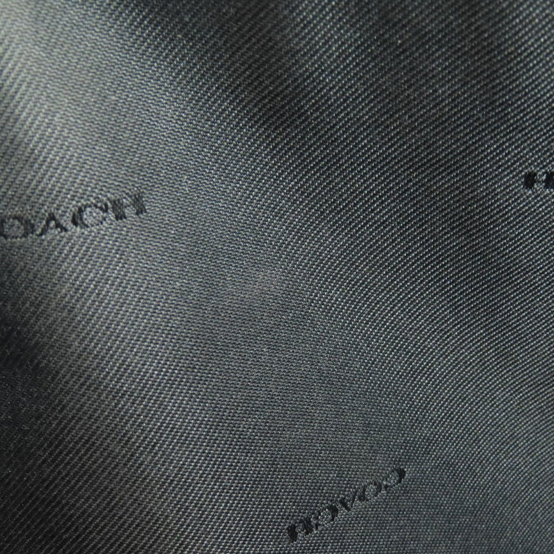 COACH Shoulder Bag 76189 leather black Long shoulder Women Used Authentic