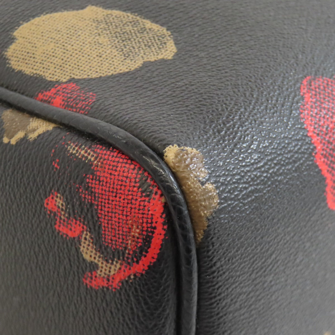 COACH Handbag F57270 PVC black Flower 2WAY