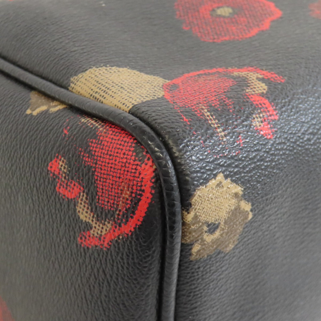 COACH Handbag F57270 PVC black Flower 2WAY