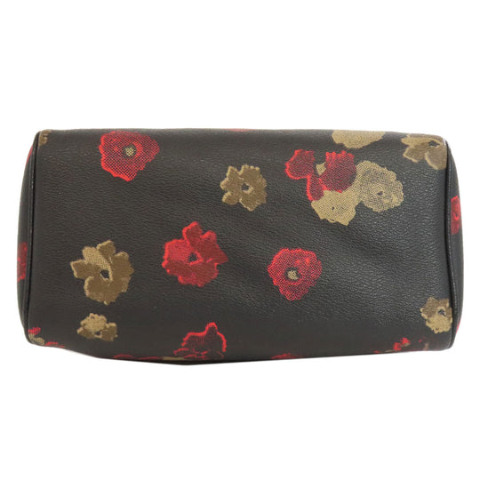 COACH Handbag F57270 PVC black Flower 2WAY