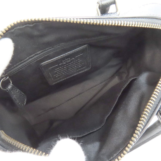 COACH Handbag F57270 PVC black Flower 2WAY