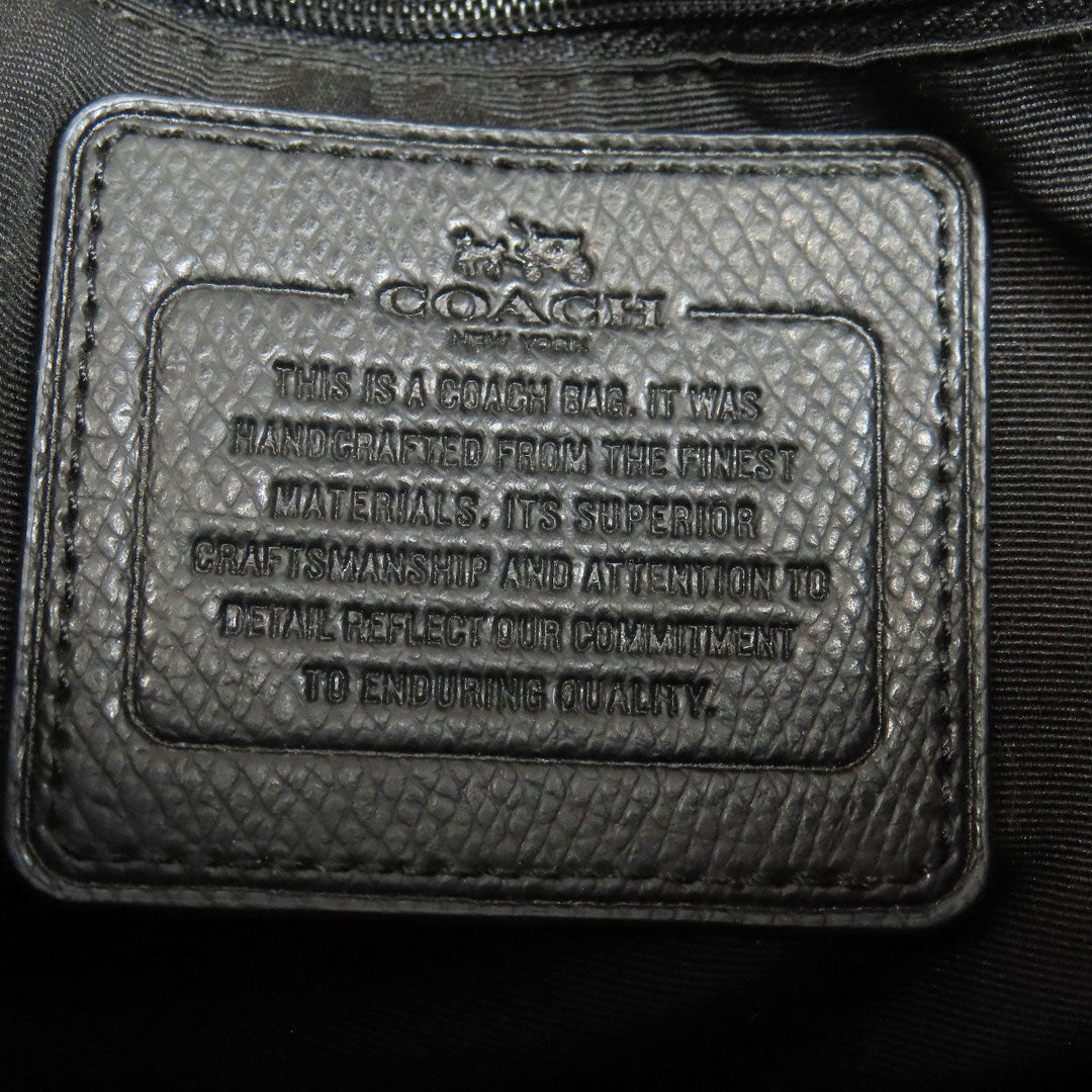 COACH Handbag F57270 PVC black Flower 2WAY