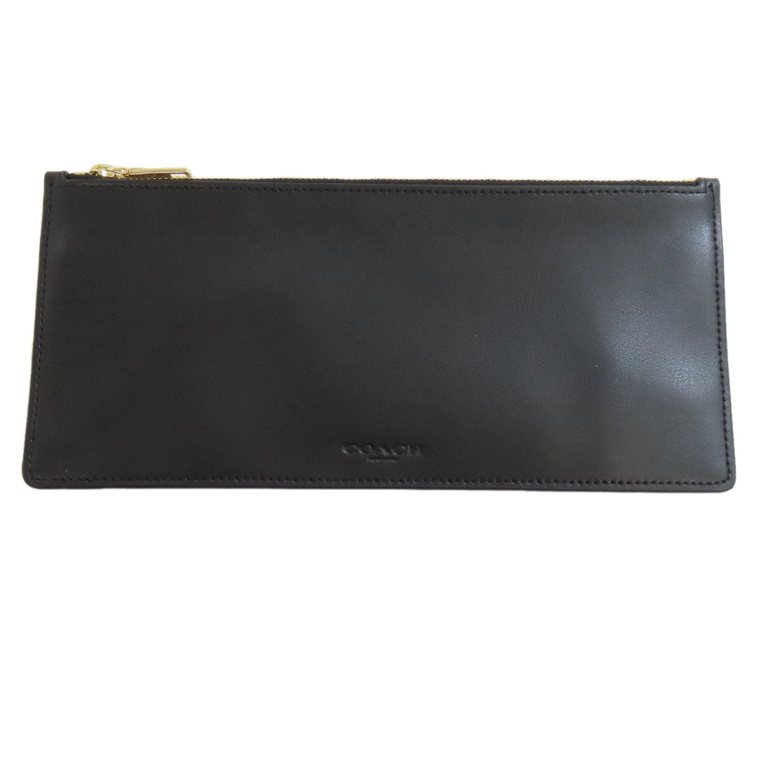 COACH Shoulder Bag F58316 PVC Brown Long Shoulder Signature Women Used Authentic