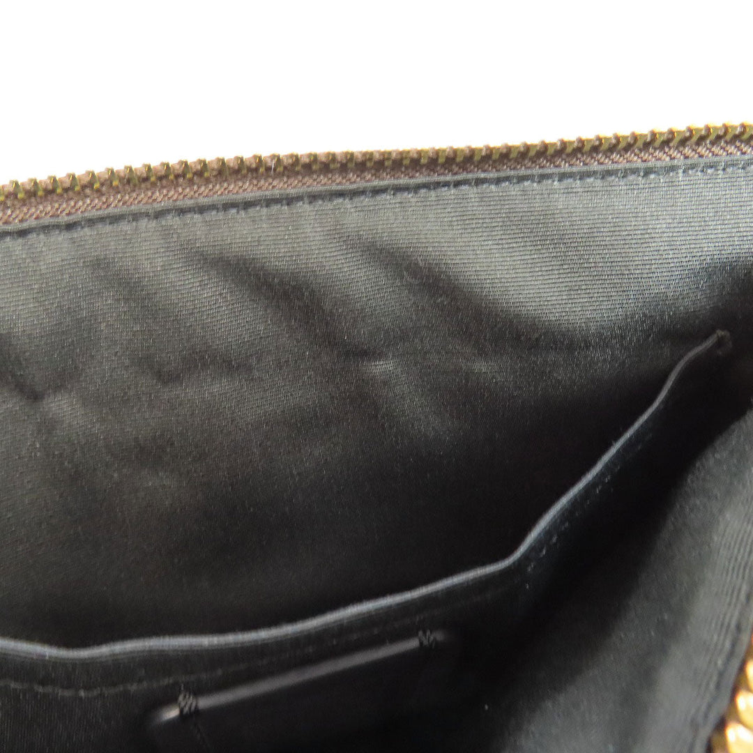 COACH Shoulder Bag F58316 PVC Brown Long Shoulder Signature Women Used Authentic