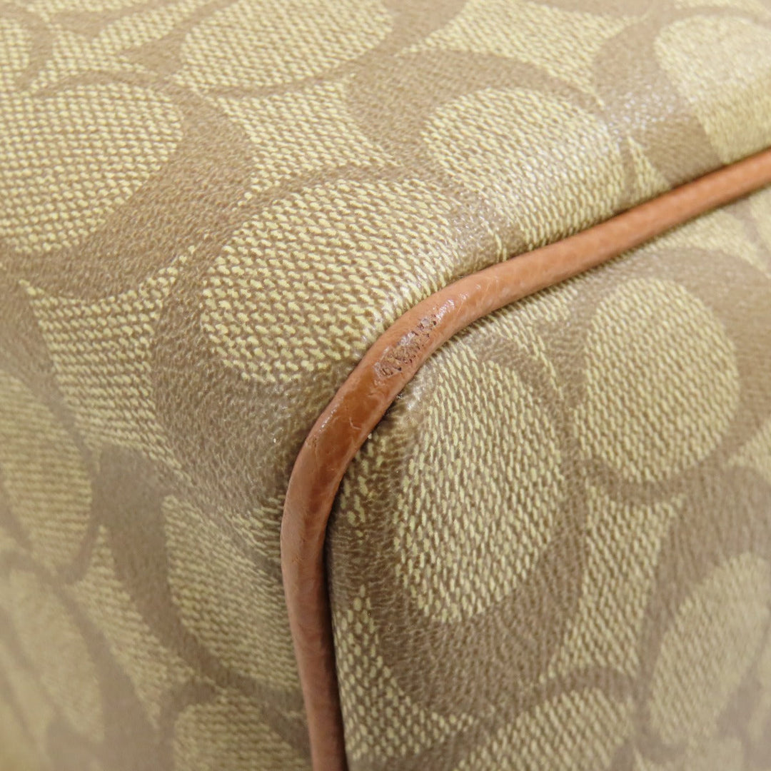 COACH Handbag F36702 PVC Brown Signature 2WAY