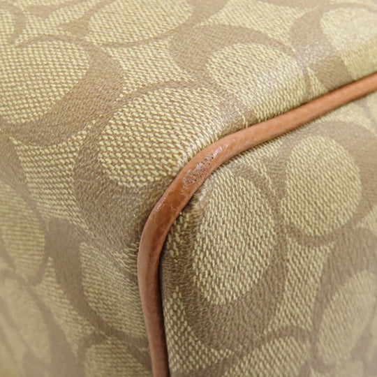 COACH Handbag F36702 PVC Brown Signature 2WAY