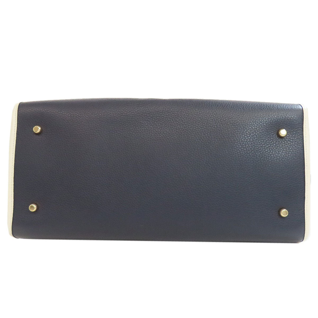 COACH Handbag C2827 canvas blue Dempsey Signature 2WAY Women Used Authentic