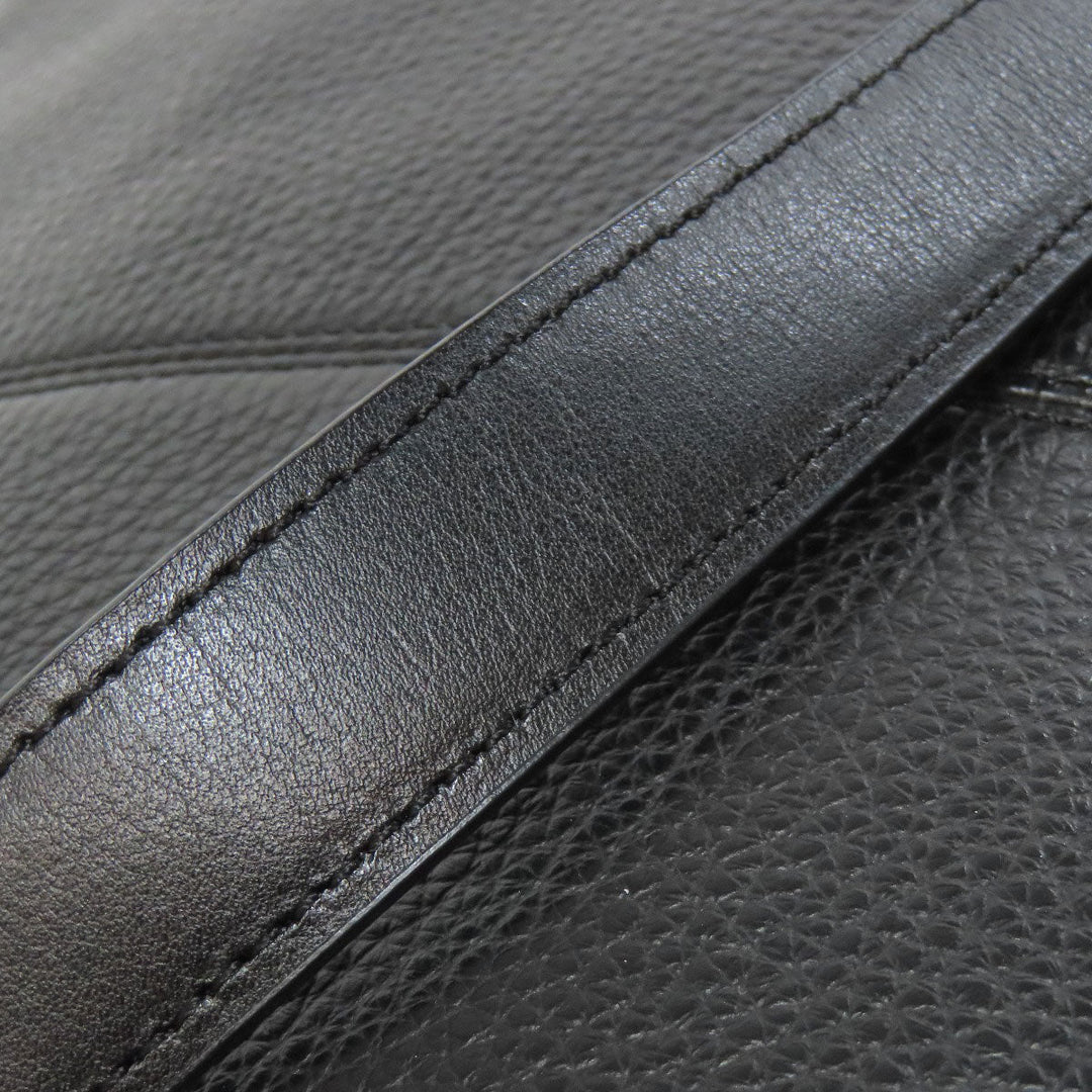 COACH Shoulder Bag F34823 leather black logo Women Used Authentic