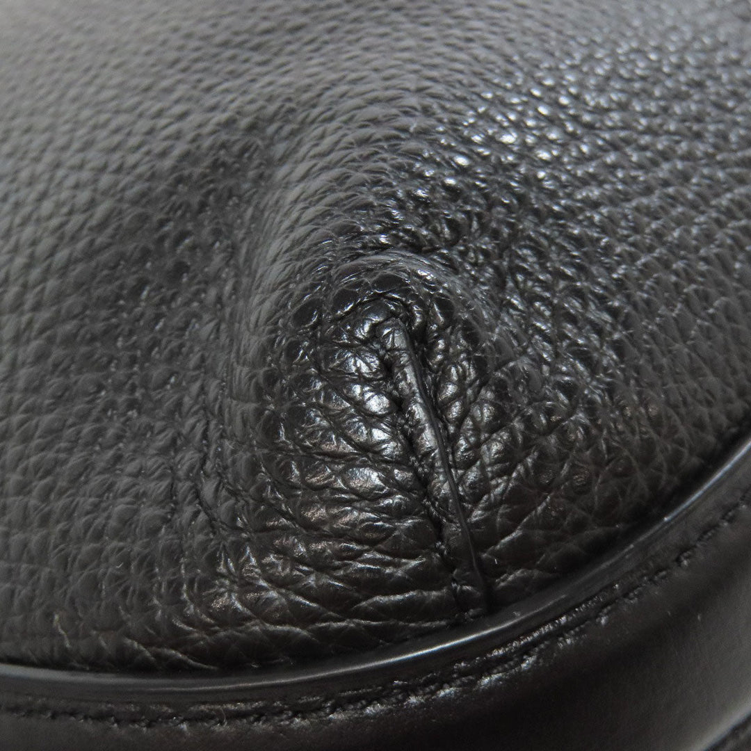 COACH Shoulder Bag F34823 leather black logo Women Used Authentic