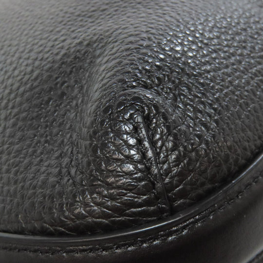 COACH Shoulder Bag F34823 leather black logo Women Used Authentic