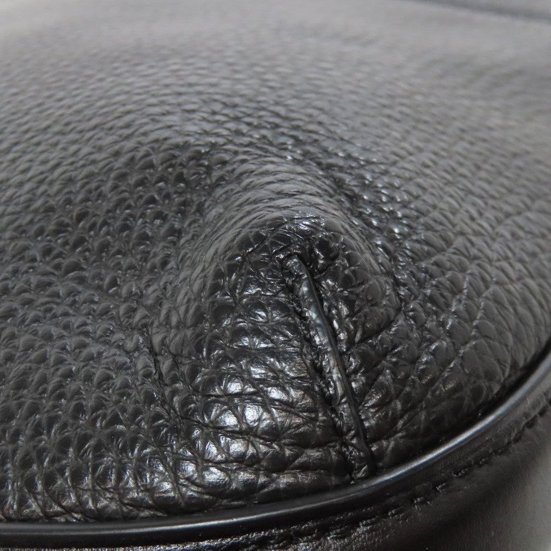 COACH Shoulder Bag F34823 leather black logo Women Used Authentic