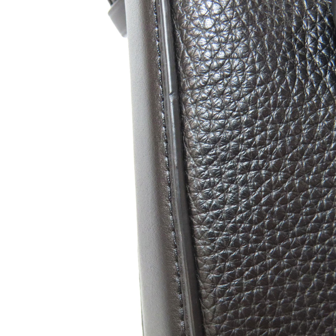 COACH Shoulder Bag F34823 leather black logo Women Used Authentic