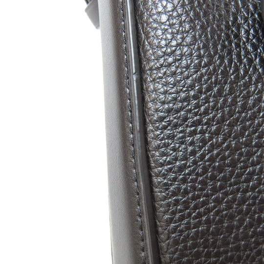 COACH Shoulder Bag F34823 leather black logo Women Used Authentic