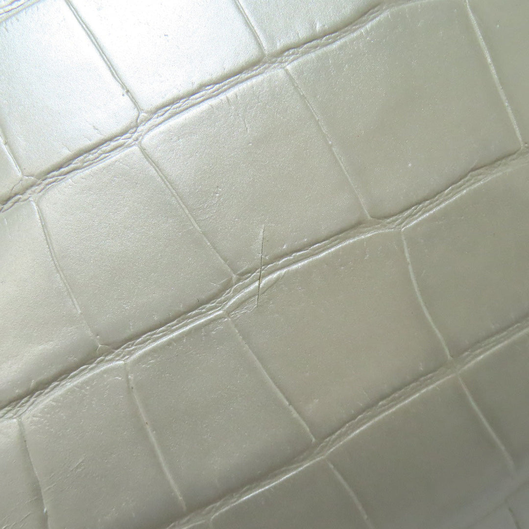 Furla Tote Bag leather Silver Embossing