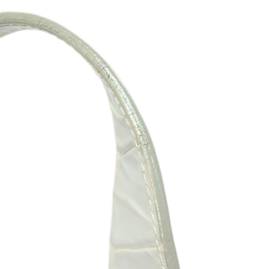Furla Tote Bag leather Silver Embossing