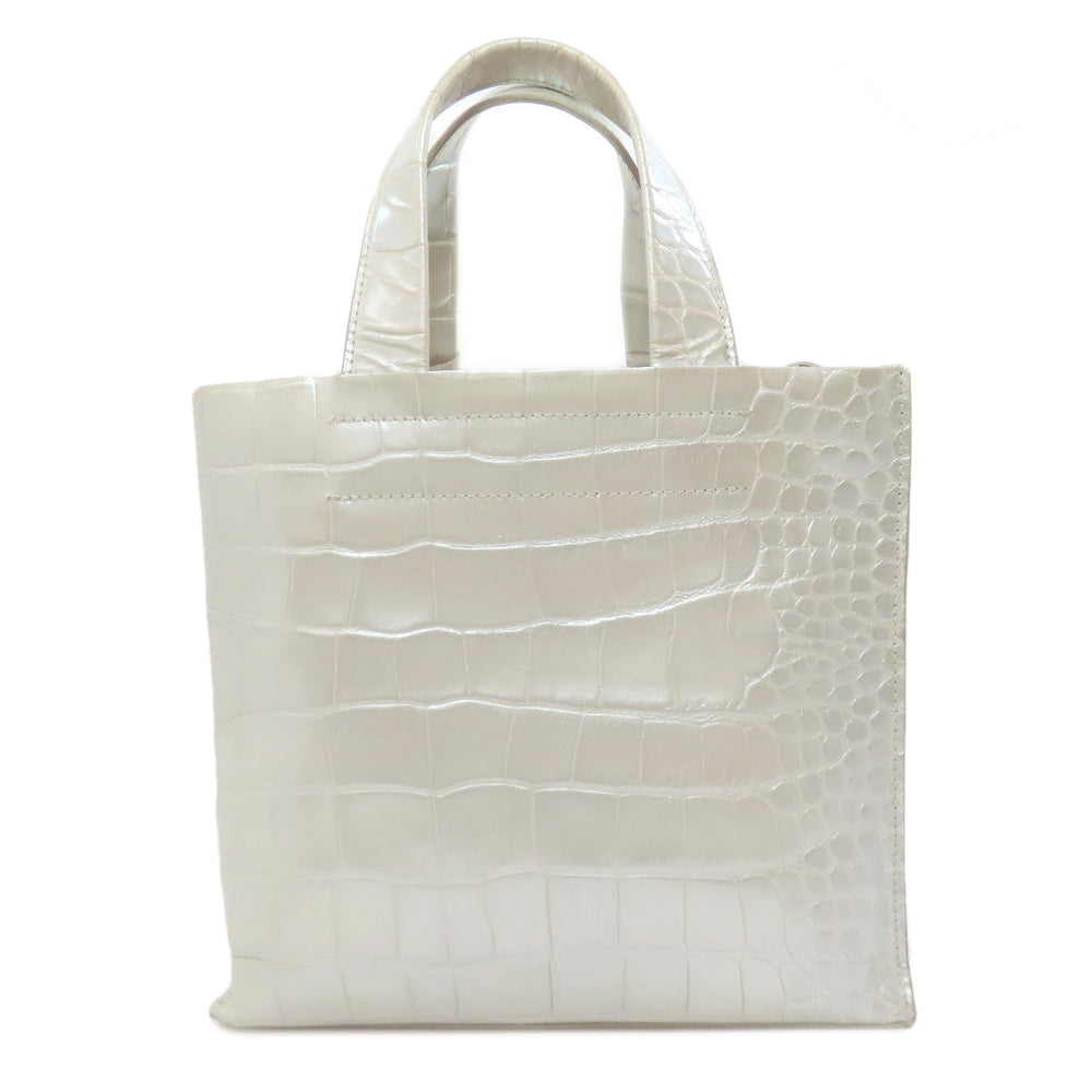 Furla Tote Bag leather Silver Embossing