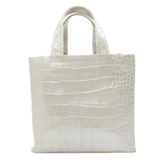 Furla Tote Bag leather Silver Embossing