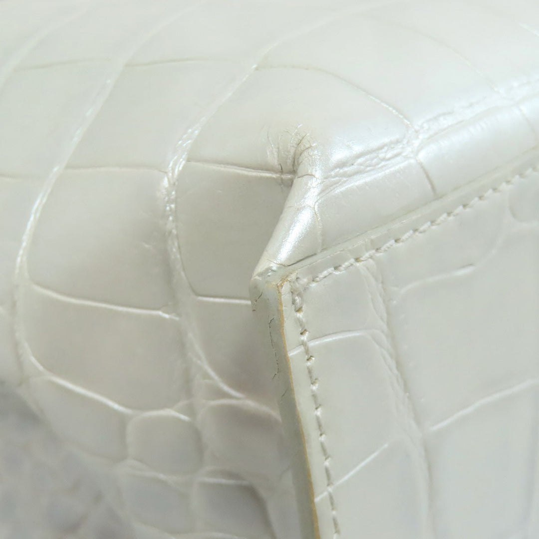 Furla Tote Bag leather Silver Embossing