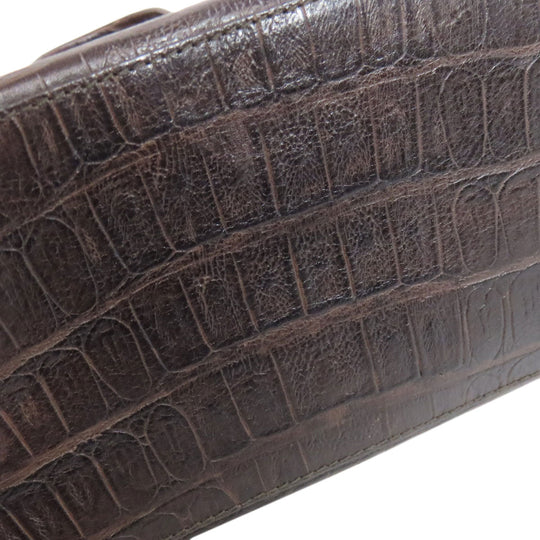 Furla Handbag leather Brown Embossing