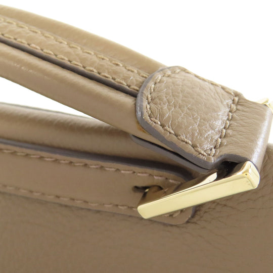 Furla Handbag leather Brown 2WAY