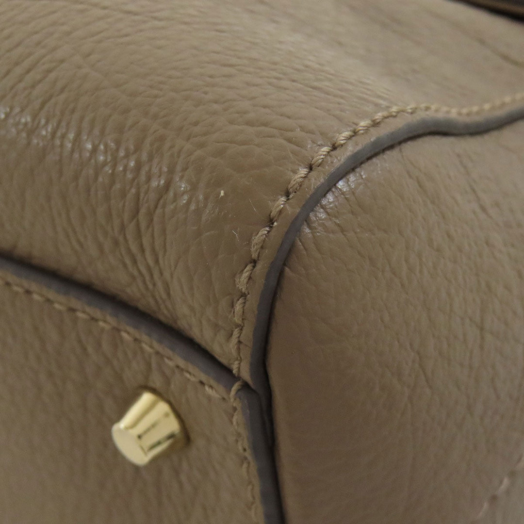 Furla Handbag leather Brown 2WAY