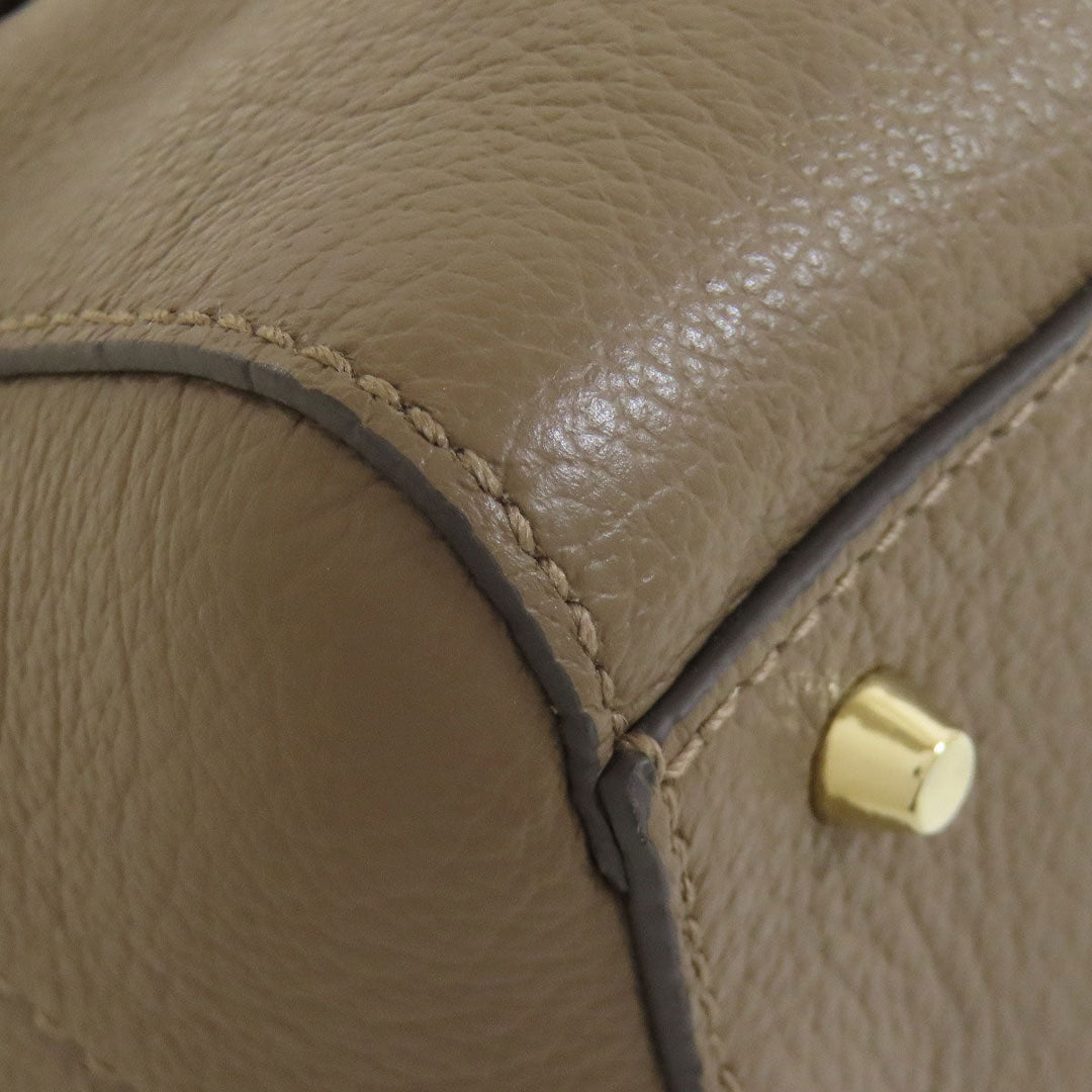 Furla Handbag leather Brown 2WAY